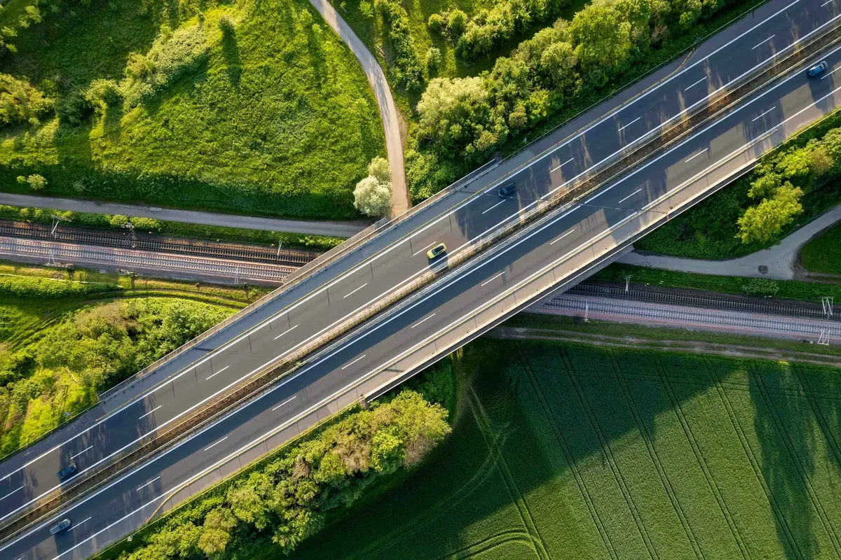 Public transportation bridge and rail infrastructure