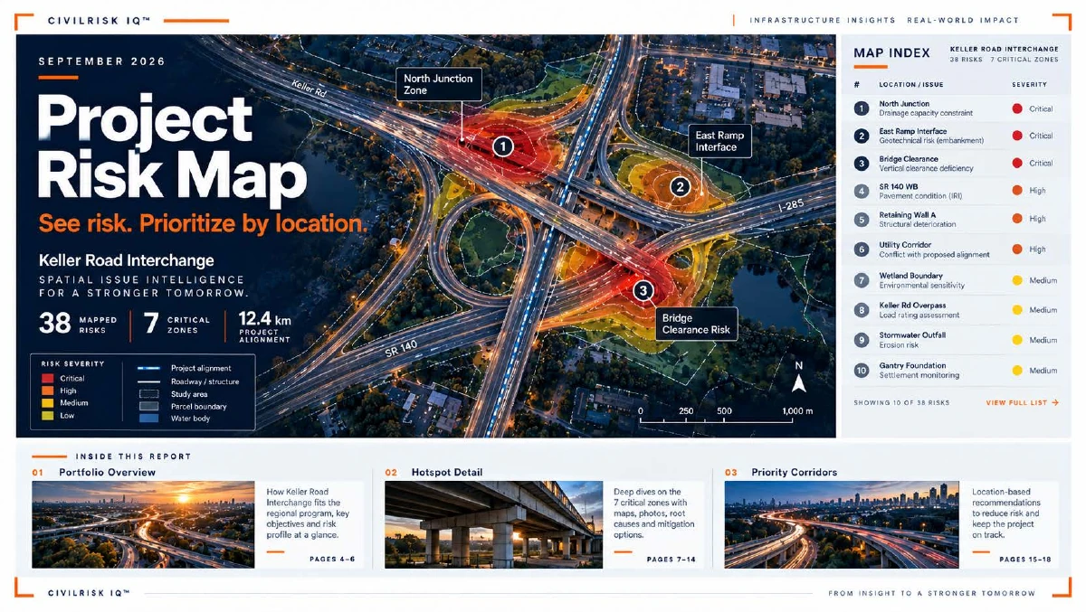 Project Risk Map design concept